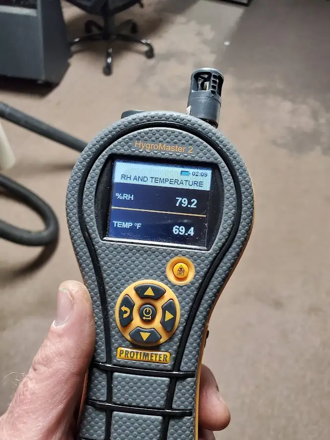 Moisture meter humidity assessment for Fire & Smoke Damage Restoration in Warrington